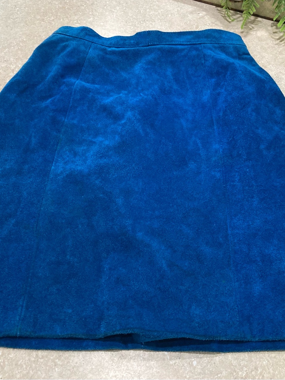 Phoenix Outerwear Turquoise 100% Leather skirt